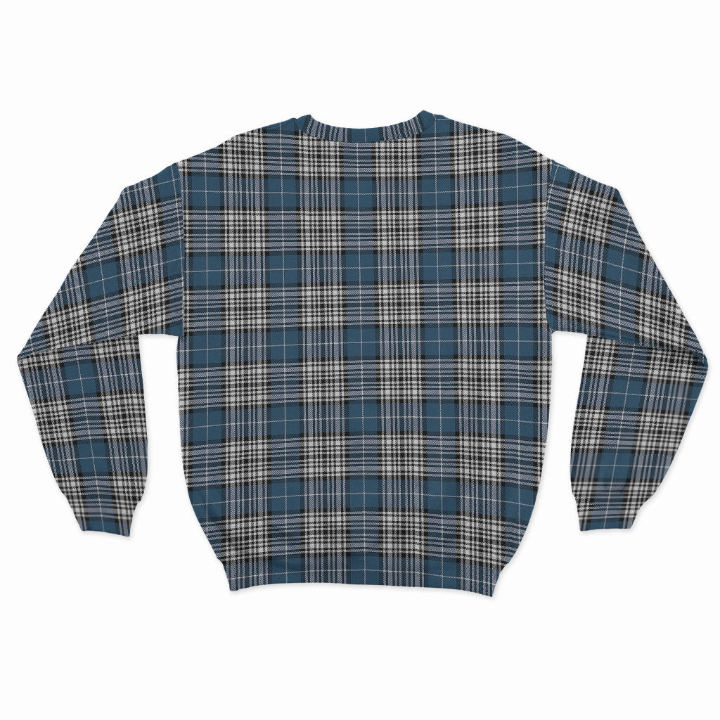 Napier Modern Tartan Sweatshirt with Family Crest - Tartan Vibes Clothing