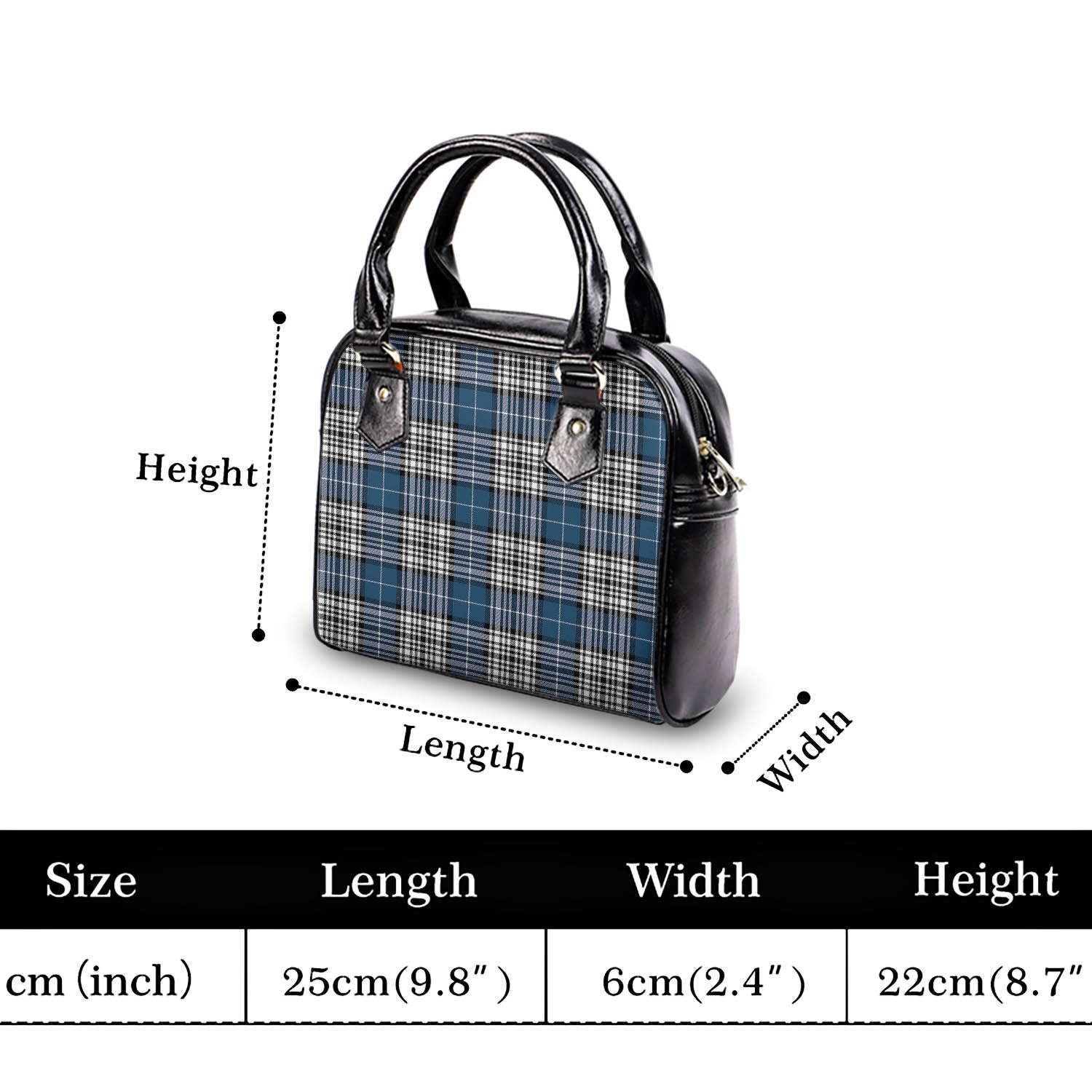 Napier Modern Tartan Shoulder Handbags - Tartanvibesclothing