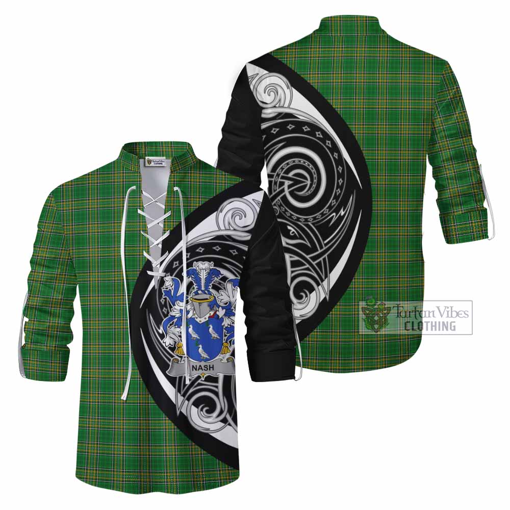 Nash Irish Clan Ghillie Kilt Shirt Celtic Circle Style - Tartan Vibes Clothing