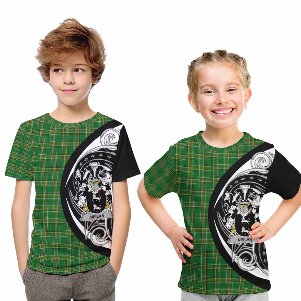 Neilan Irish Clan Kid T-Shirt Celtic Circle Style Youth XL Size14 - Tartan Vibes Clothing