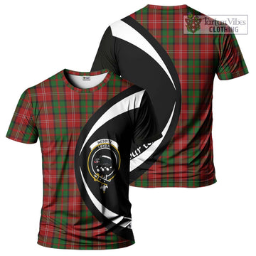 Nesbitt Tartan T-Shirt with Family Crest Circle Style