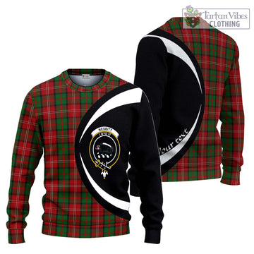 Nesbitt Tartan Ugly Sweater with Family Crest Circle Style