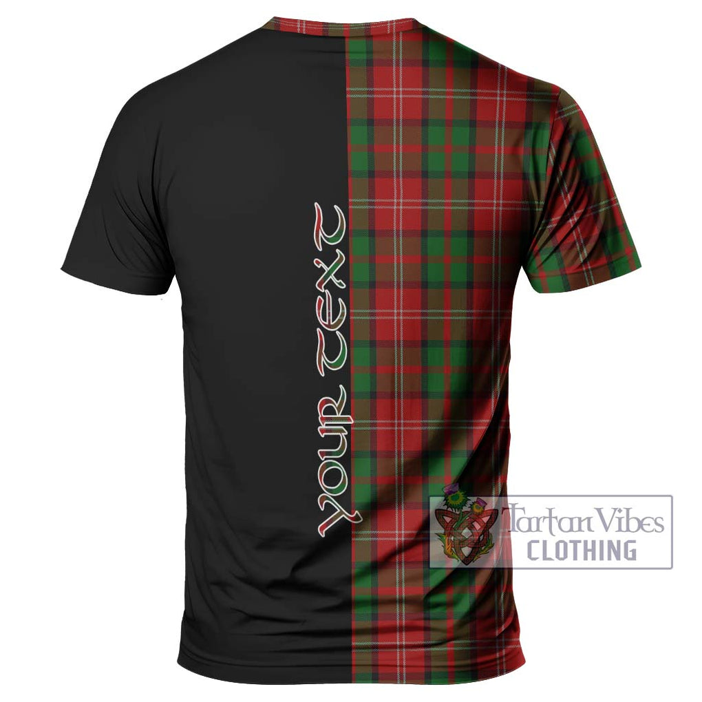 Nesbitt Tartan T-Shirt with Family Crest and Half Of Me Style - Tartanvibesclothing Shop