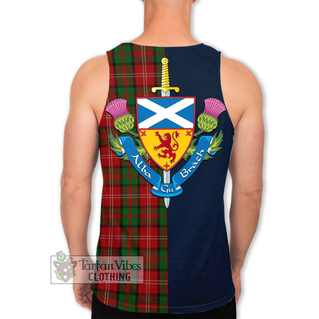 Tartan Vibes Clothing Nesbitt Tartan Men's Tank Top with Scottish Lion Royal Arm Half Style