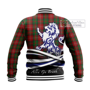 Nesbitt Tartan Baseball Jacket with Alba Gu Brath Regal Lion Emblem