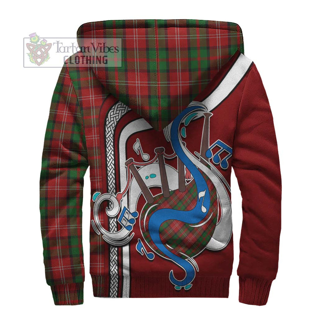 Nesbitt Tartan Sherpa Hoodie with Epic Bagpipe Style - Tartanvibesclothing Shop