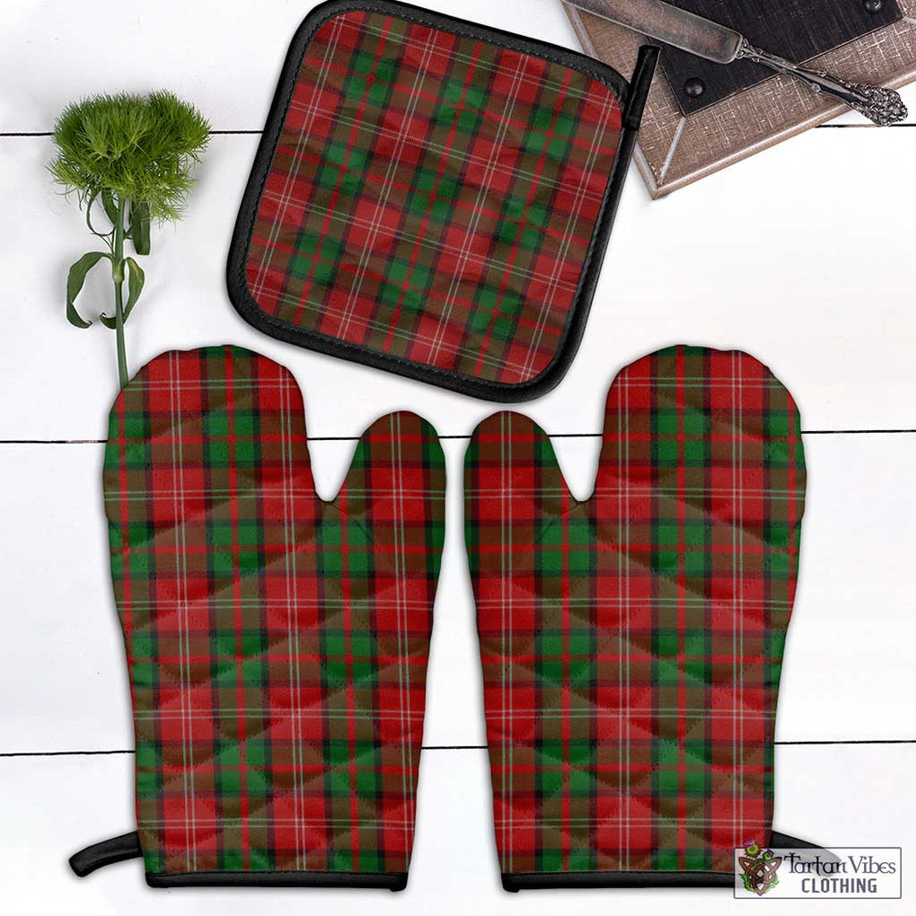 Nesbitt Tartan Combo Oven Mitt & Pot-Holder Combo 1 Oven Mitt & 1 Pot-Holder Black - Tartan Vibes Clothing