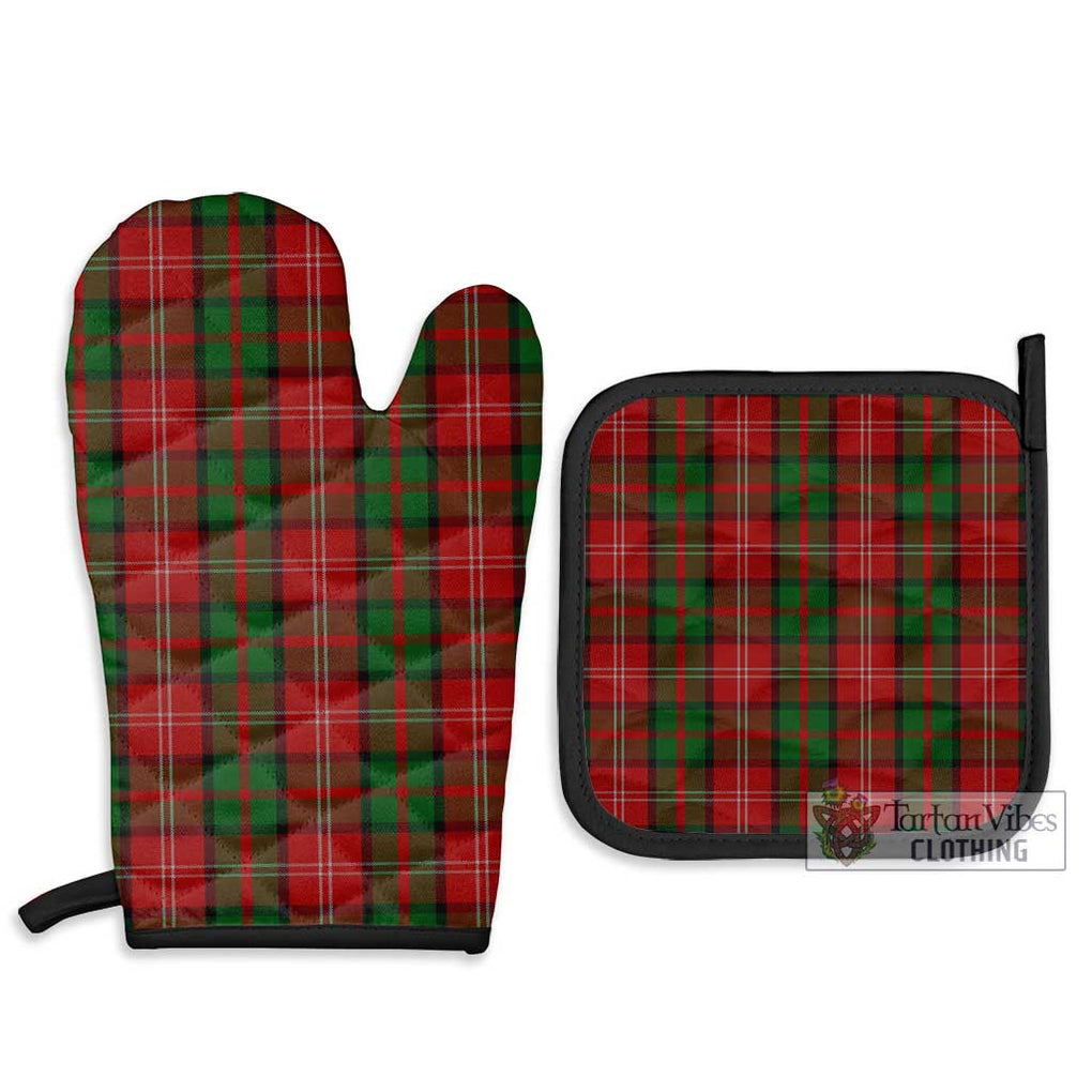 Nesbitt Tartan Combo Oven Mitt & Pot-Holder Combo 1 Oven Mitt & 2 Pot-Holder Black - Tartan Vibes Clothing