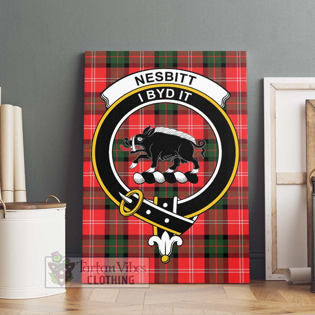 Nesbitt (Nisbet) Tartan Canvas Print Wall Art with Family Crest Without Frame - Tartan Vibes Clothing