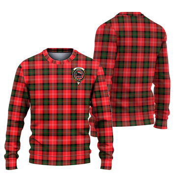 Nesbitt (Nisbet) Tartan Ugly Sweater with Family Crest