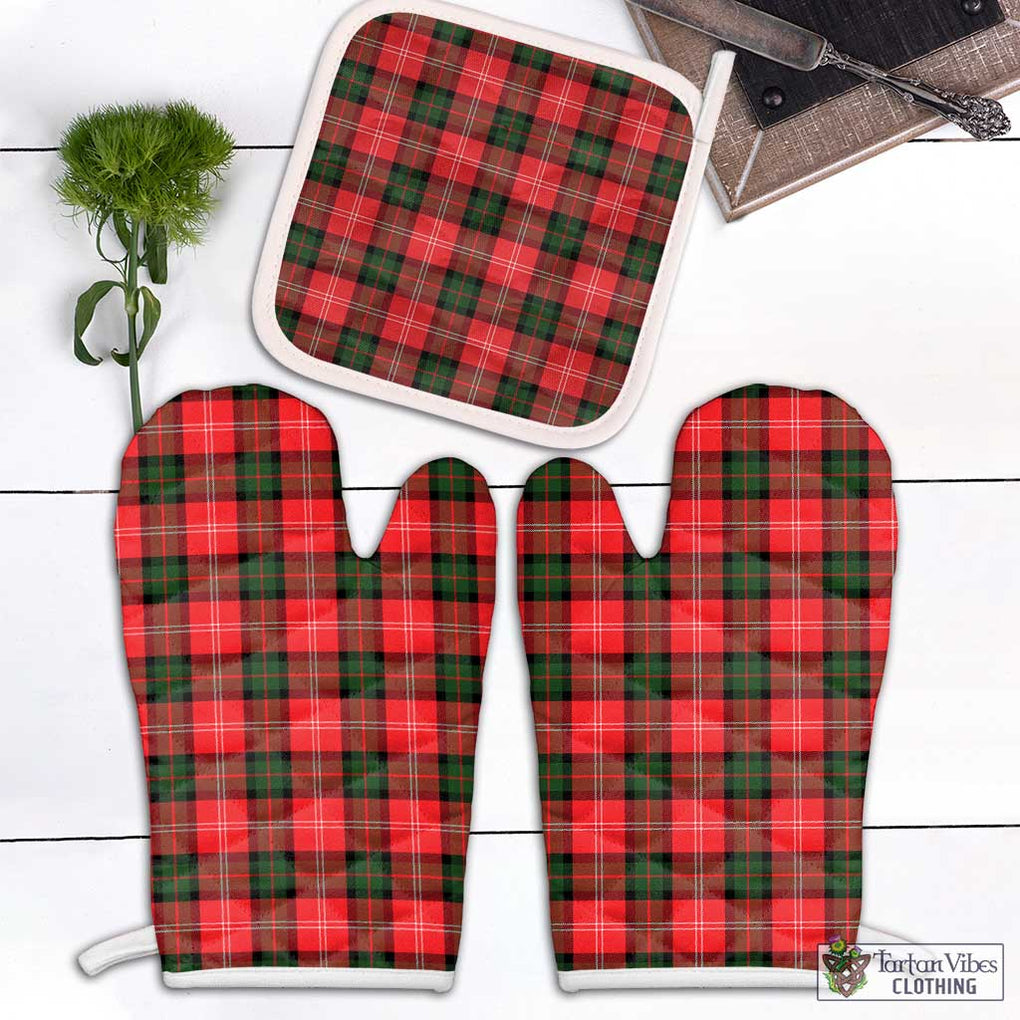 Nesbitt (Nisbet) Tartan Combo Oven Mitt & Pot-Holder Combo 1 Oven Mitt & 1 Pot-Holder White - Tartan Vibes Clothing