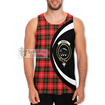 Nesbitt (Nisbet) Tartan Men's Tank Top with Family Crest Circle Style