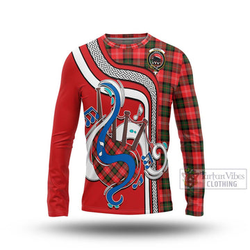 Nesbitt (Nisbet) Tartan Long Sleeve T-Shirt with Epic Bagpipe Style