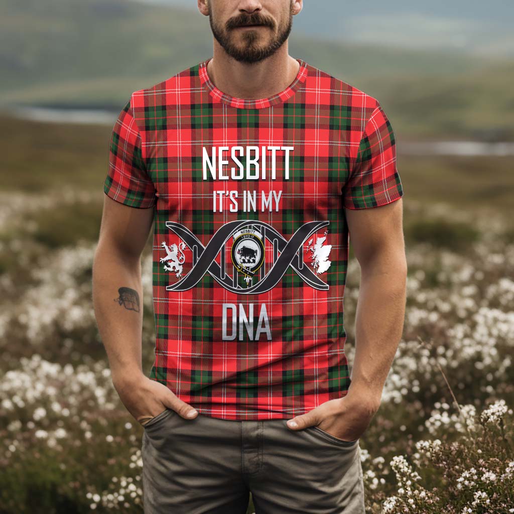 Tartan Vibes Clothing Nesbitt Modern Tartan T-Shirt with Family Crest DNA In Me Style