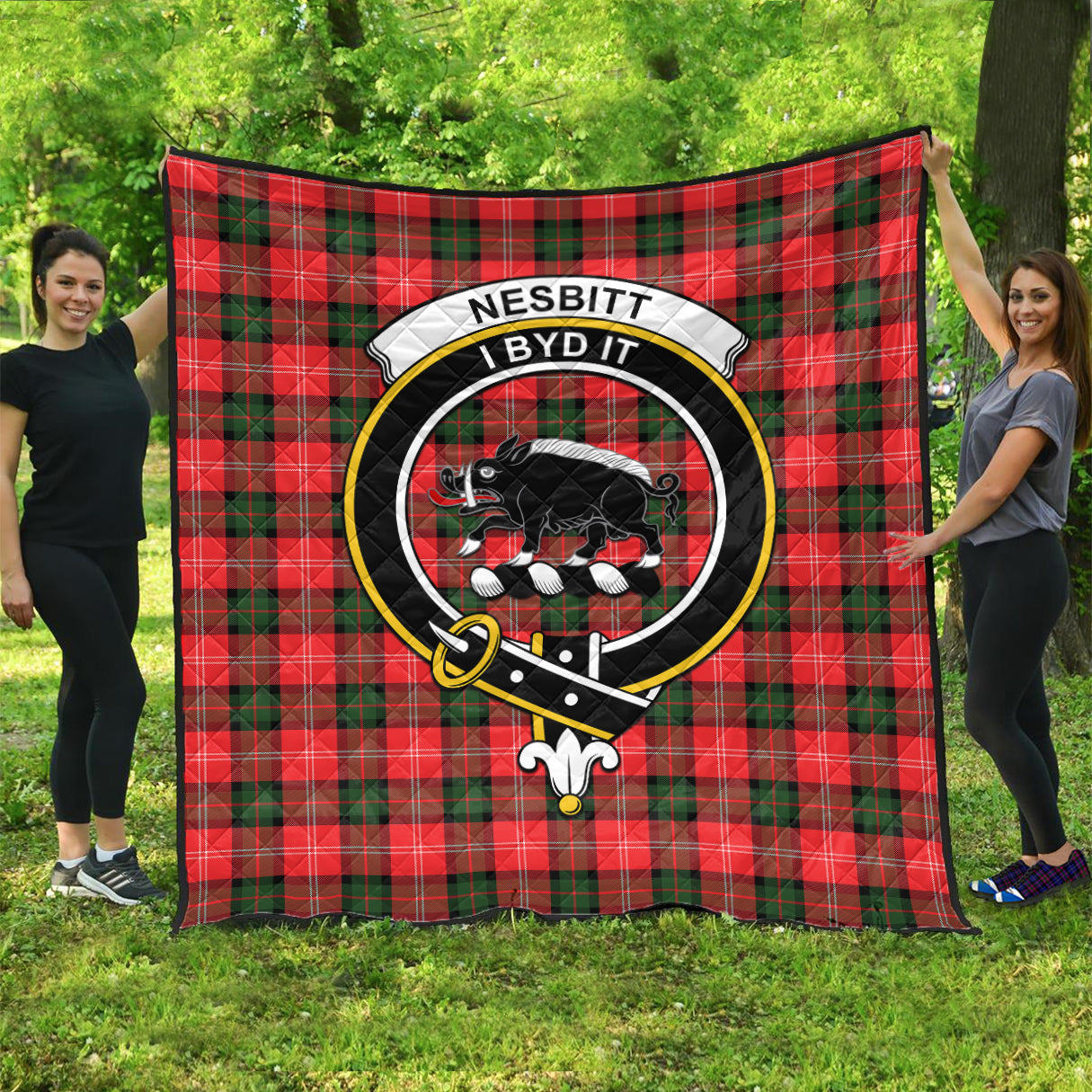 nesbitt-modern-tartan-quilt-with-family-crest