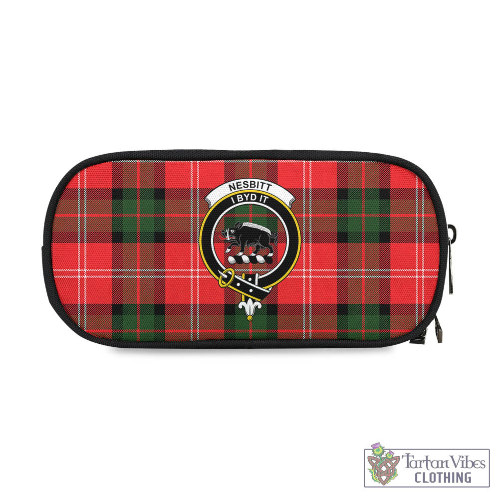 Tartan Vibes Clothing Nesbitt Modern Tartan Pen and Pencil Case with Family Crest