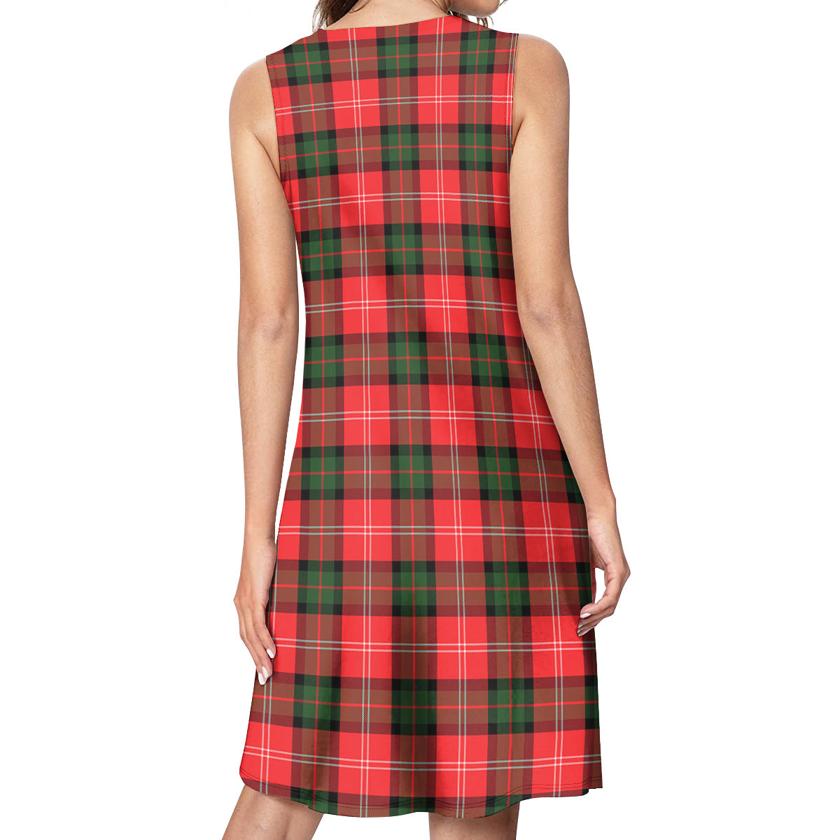 Nesbitt Modern Tartan Womens Casual Dresses - Tartanvibesclothing