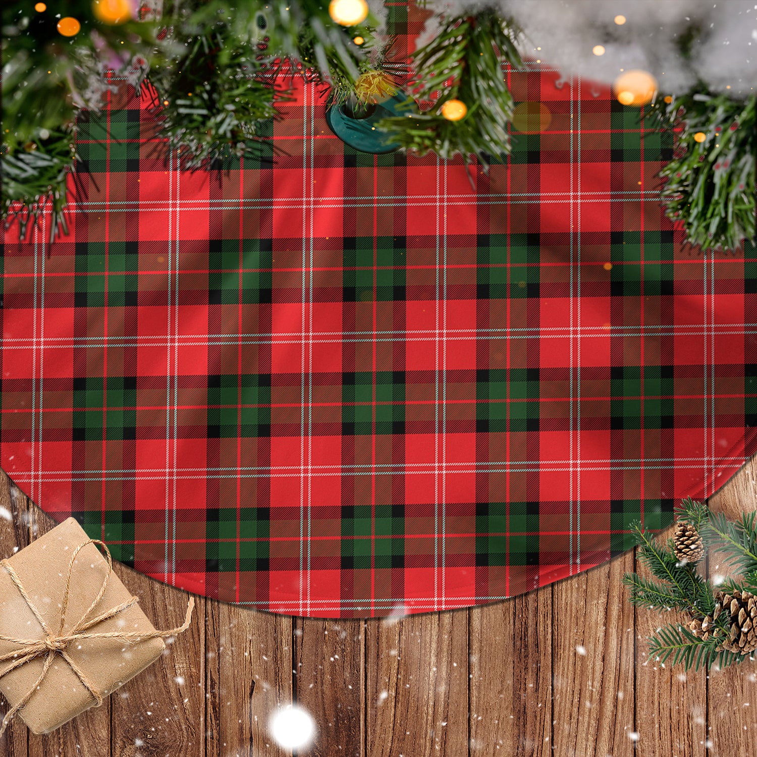 Nesbitt Modern Tartan Christmas Tree Skirt - Tartanvibesclothing