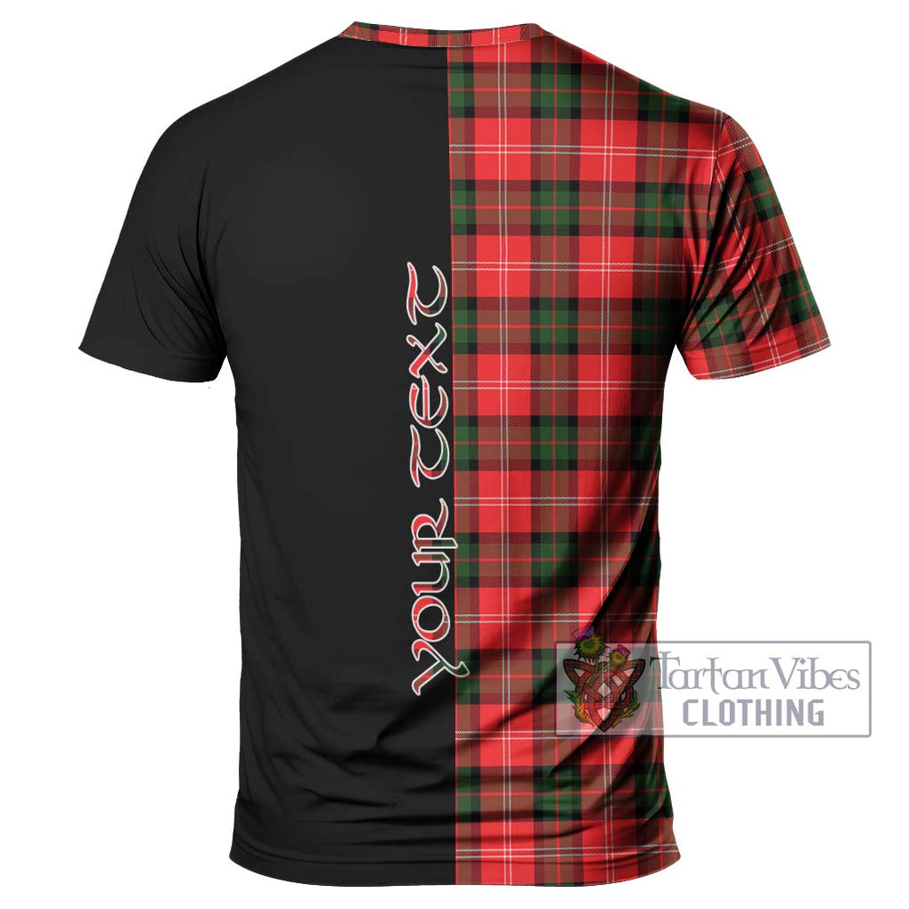 Nesbitt (Nisbet) Tartan T-Shirt with Family Crest and Half Of Me Style - Tartanvibesclothing Shop