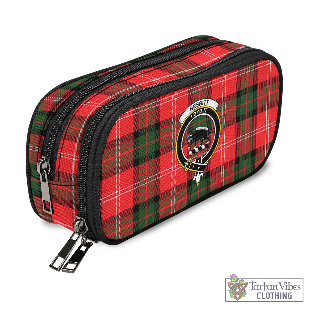 Tartan Vibes Clothing Nesbitt Modern Tartan Pen and Pencil Case with Family Crest