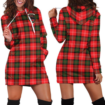 Nesbitt (Nisbet) Tartan Hoodie Dress with Family Crest