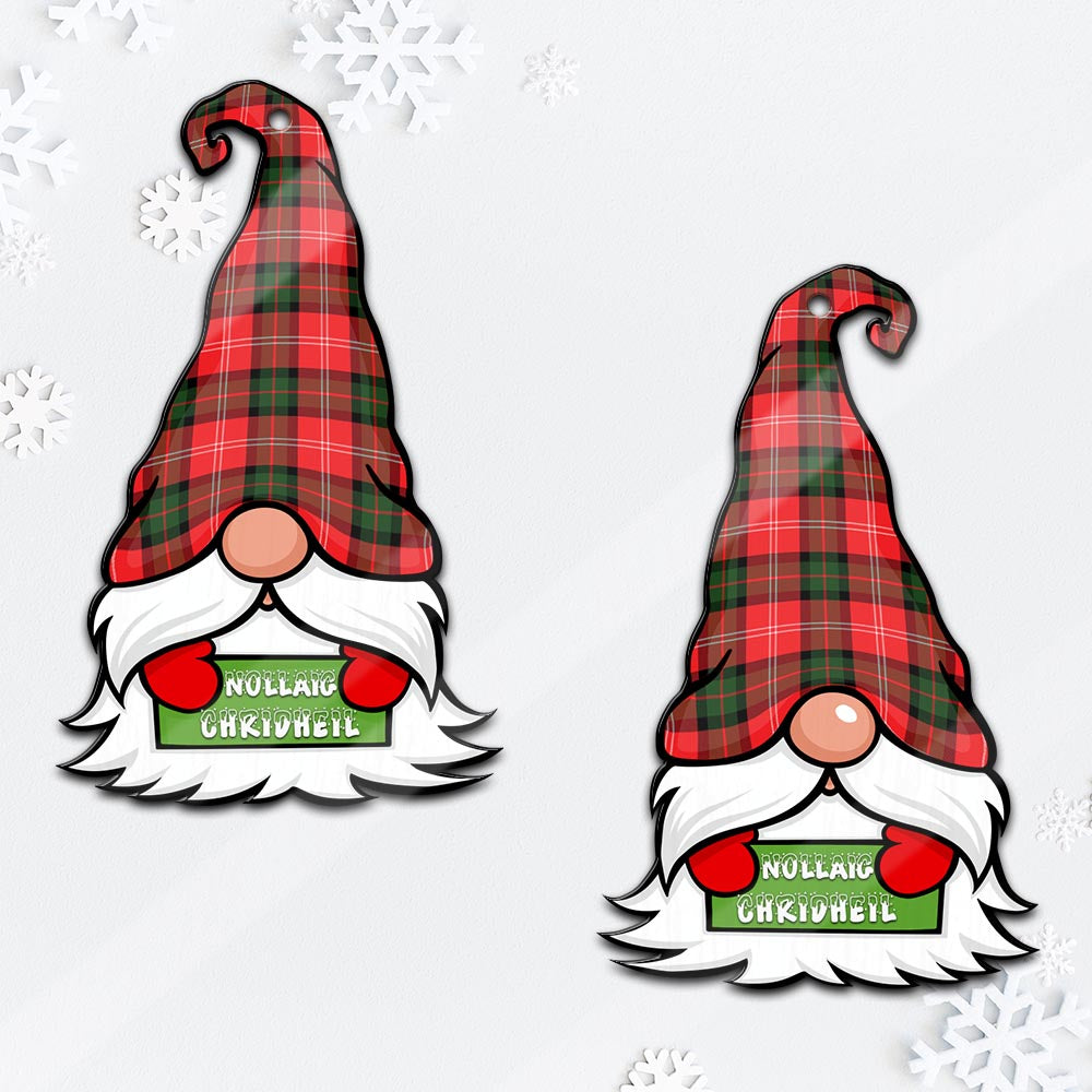 Nesbitt (Nisbet) Gnome Christmas Ornament with His Tartan Christmas Hat - Tartan Vibes Clothing