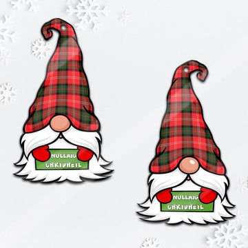 Nesbitt (Nisbet) Gnome Christmas Ornament with His Tartan Christmas Hat