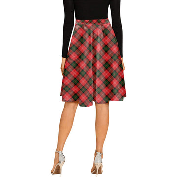 Nesbitt Modern Tartan Melete Pleated Midi Skirt