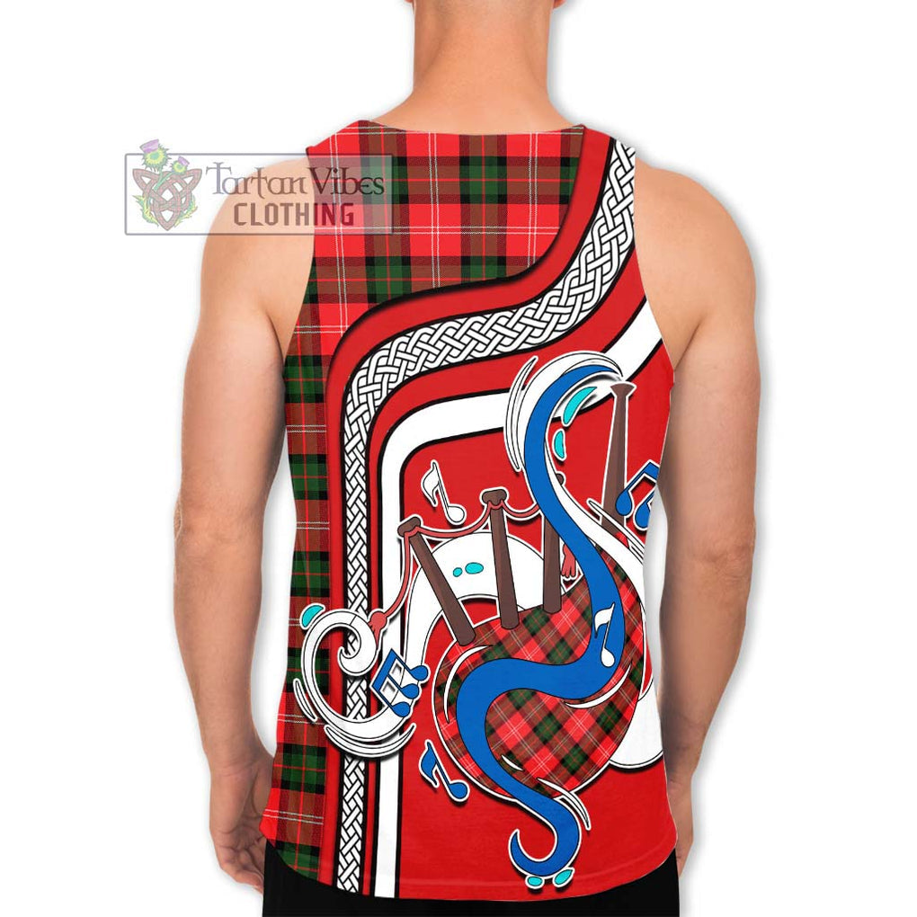 Nesbitt (Nisbet) Tartan Men's Tank Top with Epic Bagpipe Style - Tartanvibesclothing Shop