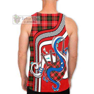 Nesbitt (Nisbet) Tartan Men's Tank Top with Epic Bagpipe Style