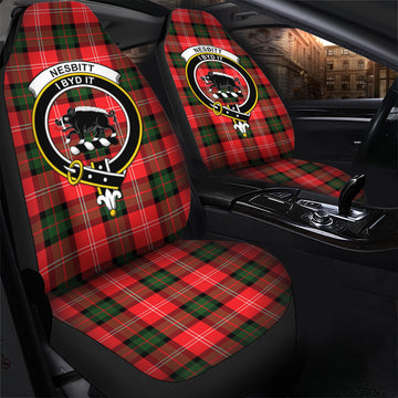 Nesbitt (Nisbet) Tartan Car Seat Cover with Family Crest