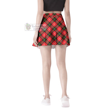 Nesbitt Modern Tartan Women's Plated Mini Skirt