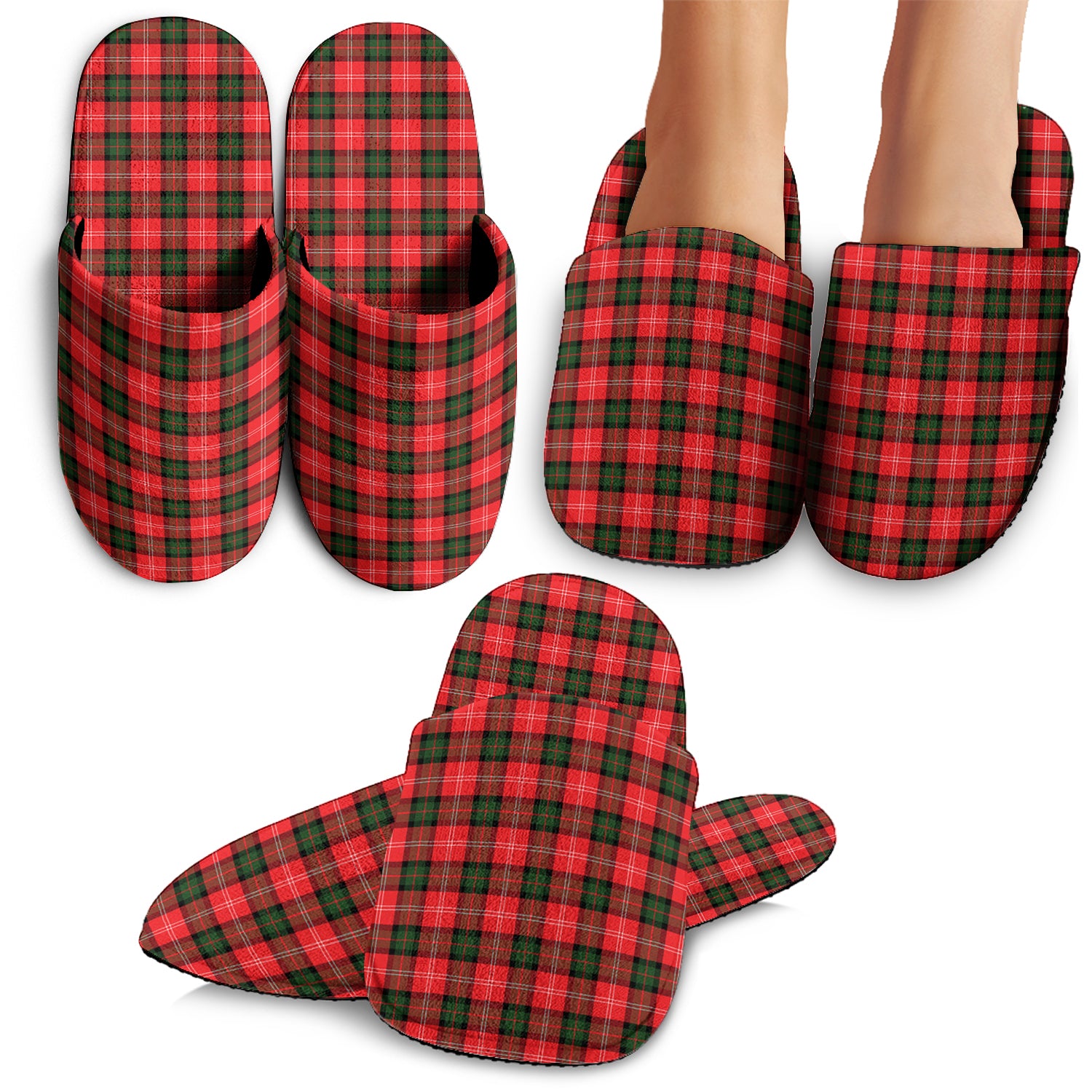 Nesbitt Modern Tartan Home Slippers - Tartanvibesclothing Shop