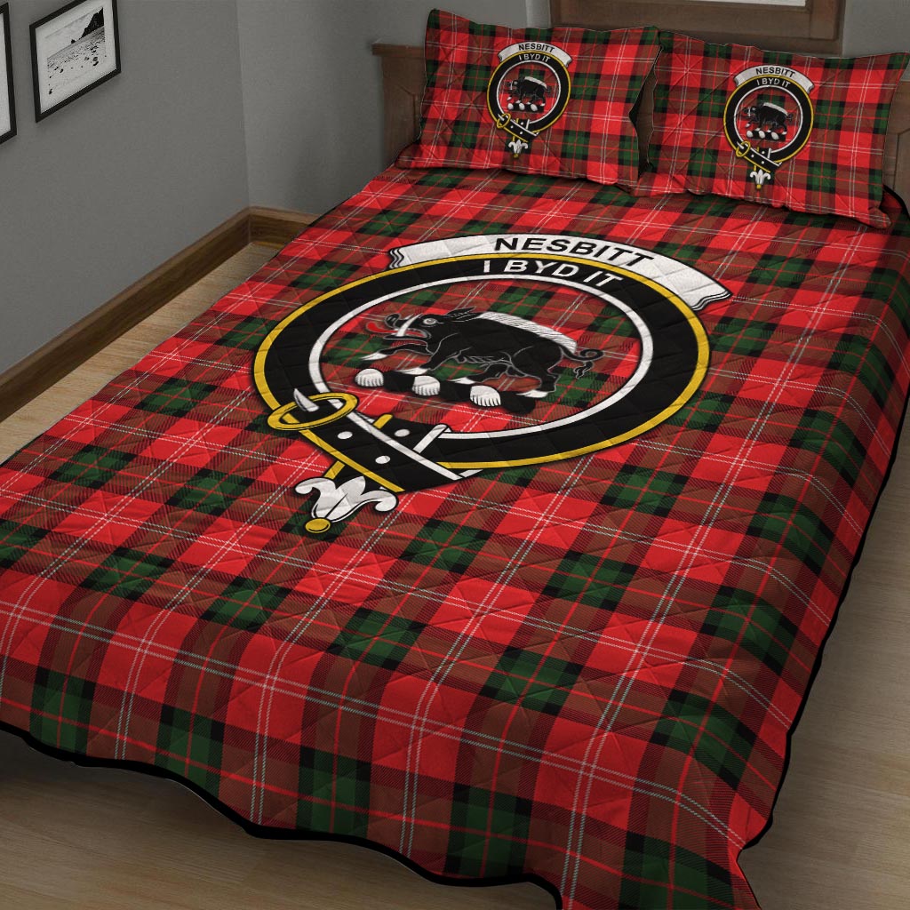 Nesbitt (Nisbet) Tartan Quilt Bed Set with Family Crest - Tartan Vibes Clothing