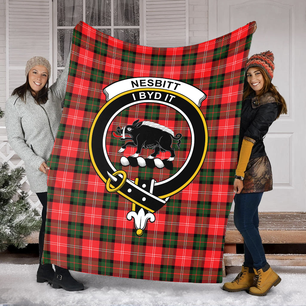 nesbitt-modern-tartab-blanket-with-family-crest