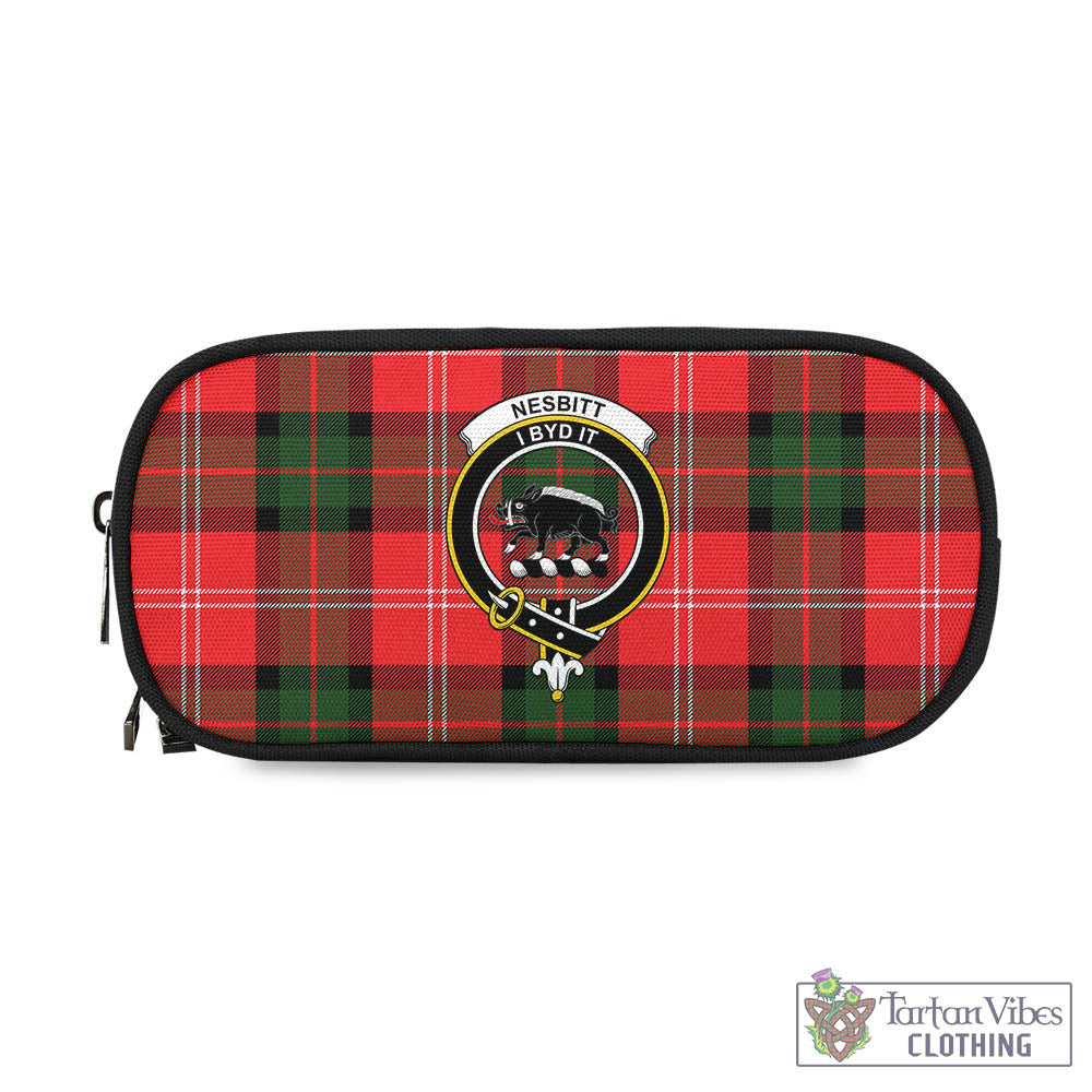 Tartan Vibes Clothing Nesbitt Modern Tartan Pen and Pencil Case with Family Crest