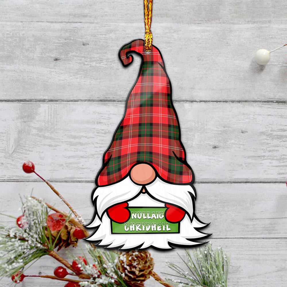 Nesbitt (Nisbet) Gnome Christmas Ornament with His Tartan Christmas Hat - Tartan Vibes Clothing