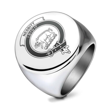 Nesbitt (Nisbet) Clan Crest Engraved Ring