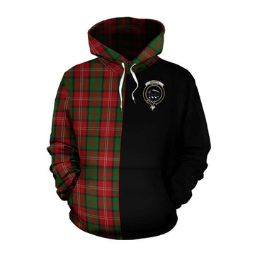 Nesbitt (Nisbet) Tartan Cotton Hoodie with Family Crest and Half Of Me Style