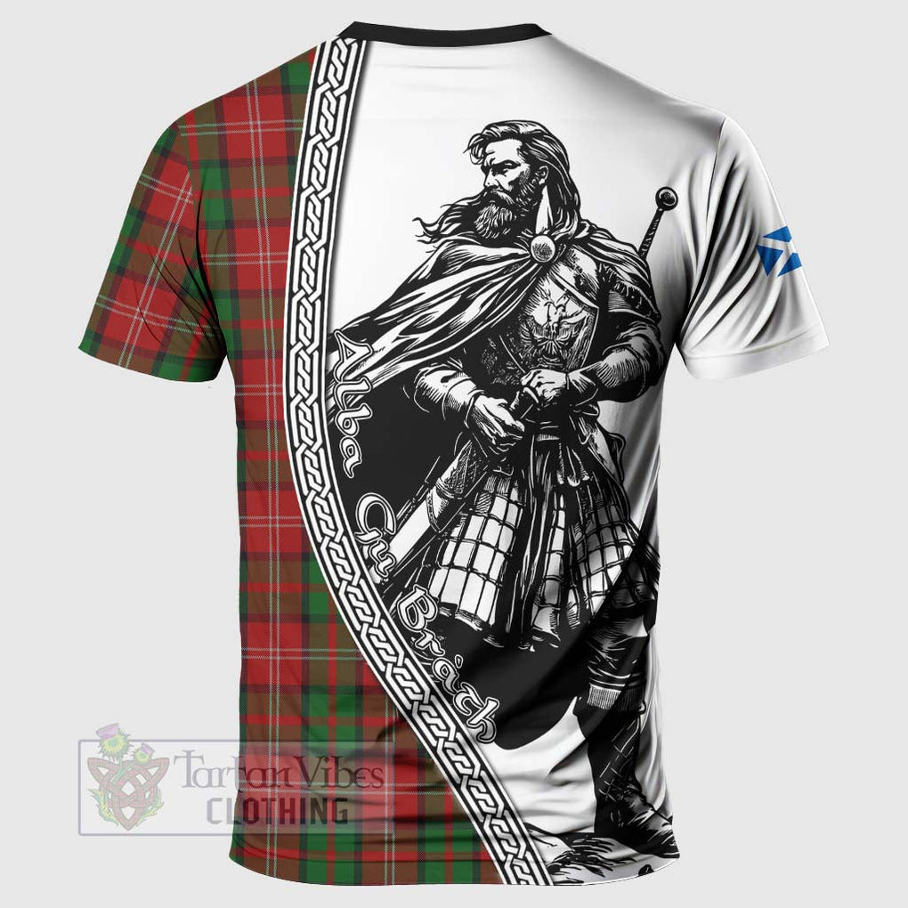 Tartan Vibes Clothing Nesbitt (Nisbet) Tartan Clan Crest T-Shirt with Highlander Warrior Celtic Style