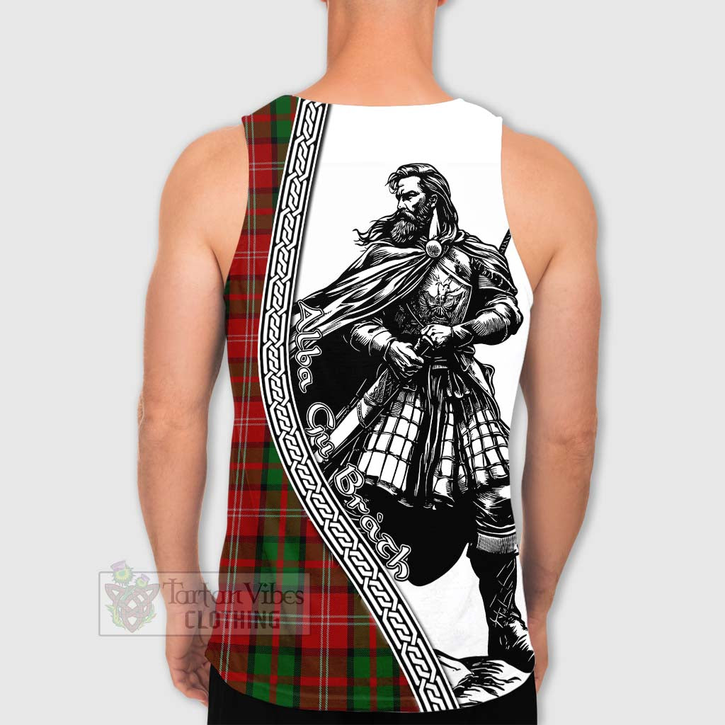 Tartan Vibes Clothing Nesbitt (Nisbet) Tartan Clan Crest Men's Tank Top with Highlander Warrior Celtic Style