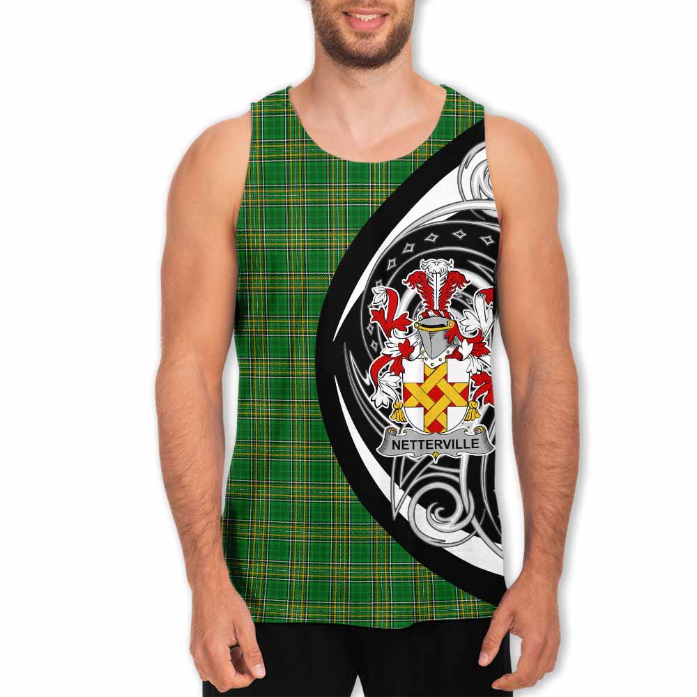 Netterville Irish Clan Men's Tank Top Celtic Circle Style Men - Tartan Vibes Clothing
