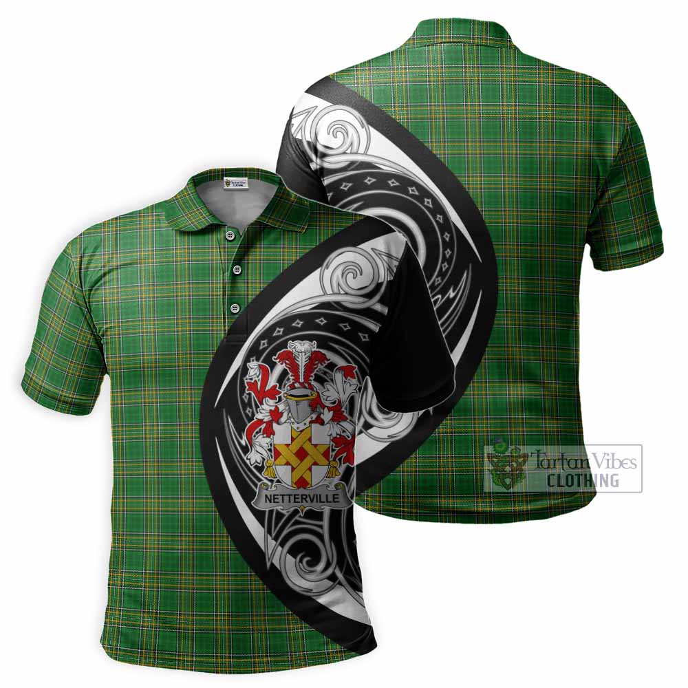 Netterville Irish Clan Polo Shirt Celtic Circle Style - Tartan Vibes Clothing