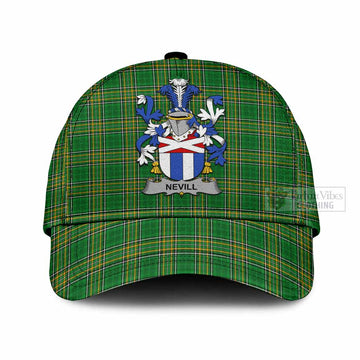 Nevill Irish Clan Tartan Classic Cap with Coat of Arms