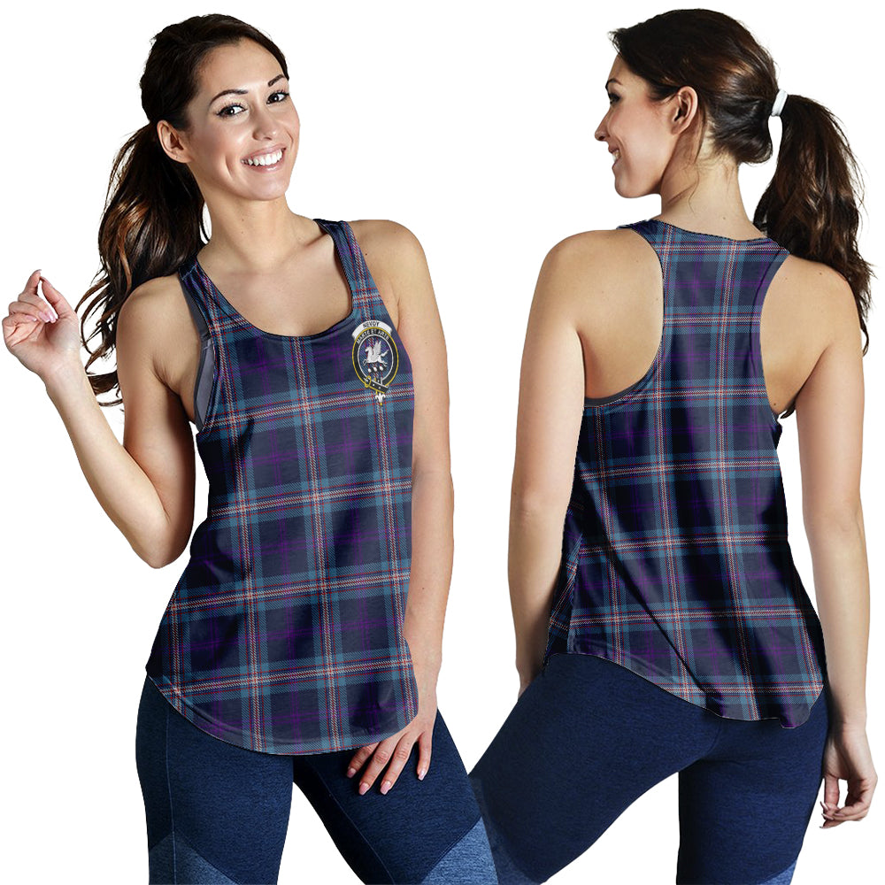 nevoy-tartan-women-racerback-tanks-with-family-crest