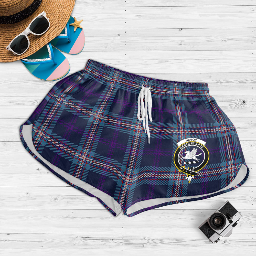 nevoy-tartan-womens-shorts-with-family-crest