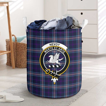 Nevoy Tartan Laundry Basket with Family Crest