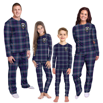 Nevoy Tartan Pajamas Family Set with Family Crest