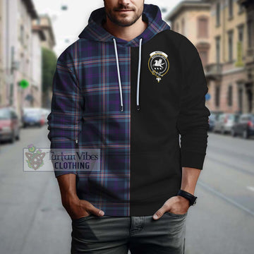 Nevoy Tartan Hoodie with Family Crest and Half Of Me Style