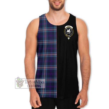 Nevoy Tartan Men's Tank Top with Family Crest and Half Of Me Style